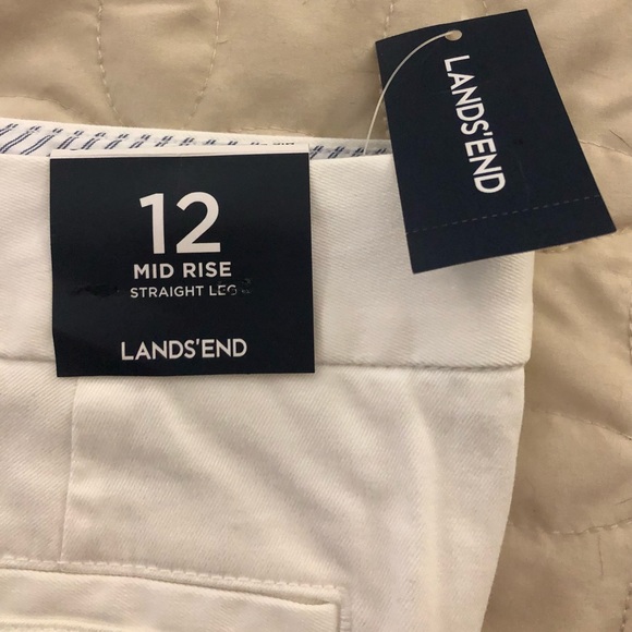 NEW, with tags - white chino crop - size 12 - Picture 4 of 8